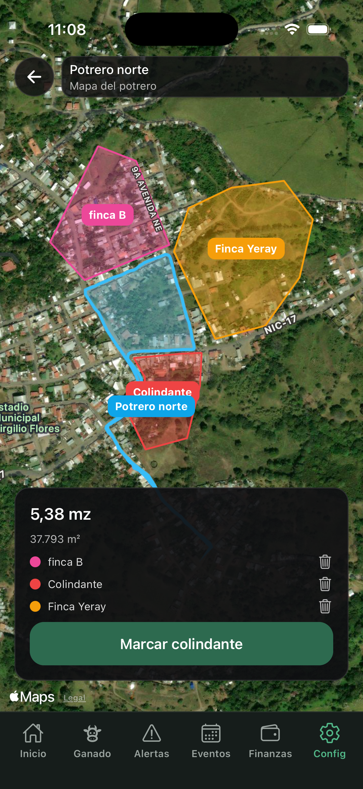 Pasture map